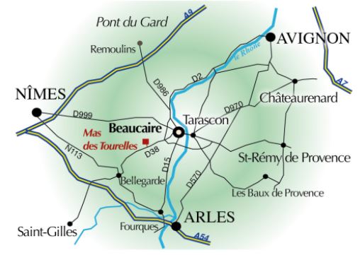 Mas des Tourelles – 4294, route de Saint-Gilles – 30300 BEAUCAIRE